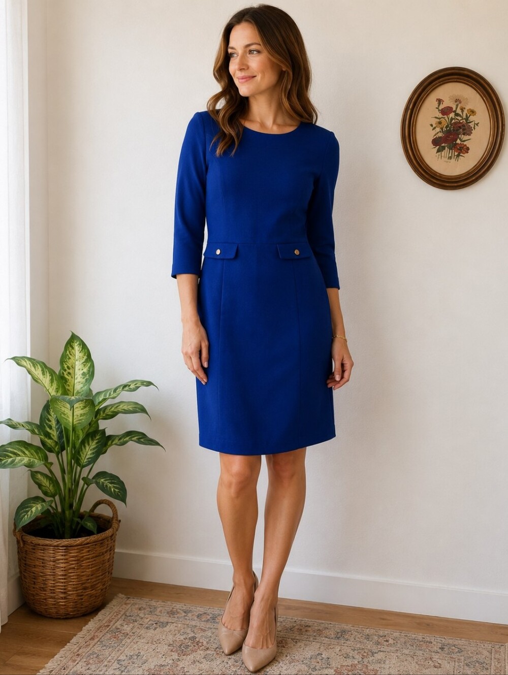 Royal blue dress